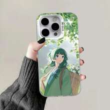 A-Apothecary D-Diaries Maomao Phone Case Cover Compatible With  16,15,14,13,12,11,Pro,Max,Plus,Mini,XS,SE Anti-Fall Gray White Matte Bumper-Cover Compatible With  17 Case,  17 Pro Case,  17 Pro Max Case - Z1 - Xem 5