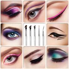 Set di 5/7 pennelli per il trucco degli occhi, versatili per eyeliner, ombretti, illuminante, portatili per i viaggi