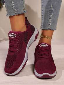 Women Sports Shoes - Red - View 5