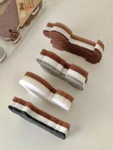 4 件装可爱狗狗形状洗碗海绵，用于洗碗、擦洗厨房清洁海绵 | 三层百洁布、厨房清洁海绵，有趣又完美的礼物 - 彩色 - 查看 3