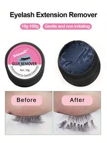 Waloshow 10g Professional Eyelash Extension Remover Glue - Quick And Painless Removal For Grafting Extensions - No Irritation - 0.35oz Individual Pack Lash Glue, Eyelash Glue - Black - View 2