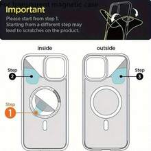 Magnetic Wireless Charging Case, Equipped With A Hybrid TPU Hard Case. For IP17 17AIR 17pro 17promax 16 15 14 13 12 11 Pro Max Electroplated Anti Drop Transparent Soft Back Case XSMAX XS/X,S22,S23,S24,S25 PLUS ULTRA S23,S24 FE S25 EDGE  A14 A15 A16 A35 A36 A54 A56 Black Anti Drop Transparent Back Cover, Creative Luxury Business Style  For IP17 17AIR 17pro 17promax 16 15 14 13 12 11 Pro Max Electroplated Anti Drop Transparent Soft Back Case XSMAX XS/X,S22,S23,S24,S25 PLUS ULTRA S23,S24 FE S25 EDGE Black Anti Drop Transparent Back Cover, Creative Luxury Business Style - 無色 - 查看 7