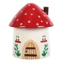 Something Different Mushroom Oil Burner (Red/Beige) - 100% Mixed - (SD6210) - Red - View 2