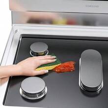 1pc Reusable Gas Stove Burner Cover, Fits Gas Stoves, Non-Stick Stove Liner, Stove Guard, Customizable Size