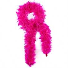 Pink Bulk Feather Boas 35g 2 Yards Boa Feathers For Christmas Tree Women Dancing Craftting Party And Festival Decoration Hot Pink - 熱粉色35克 - 查看 2