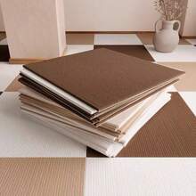 10pcs Office Floor Mats, Large Commercial Area Self-Adhesive Cement Floor Tiles, Bedroom Interlocking Square Floor Mats, Multi-Color Options