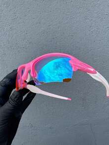 Flak-rosa com prisma b/branco