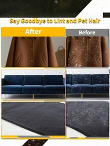 1pc Pet Dog & Cat Deshedding Grooming Glove, Upgraded Reusable Static Pet Hair Remover Glove, Pet Grooming Tool For Clothes, Sofa, Carpet, Car Seat, New Cat Hair Removal Tool - Multicolor - View 8