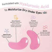 6 Lightening And Brightening Eye Masks To Reduce Dark Circles, Eye Puffiness, Eye Bags, Wrinkles, Gel Eye Masks, Nurse's Gift, Vegetarian And Cruelty-Free Self-Care - Hồng - Xem 4