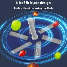 قشارة الفاكهة والخضروات الكهربائية الأوتوماتيكية، تشغيل بلمسة واحدة، إيقاف تلقائي - بلاستيك ثقيل، تصميم شفرة منحنية، تقشير سريع وفعال - مناسبة لمطابخ المنزل، الفواكه الصغيرة، البطاطس، الجزر، التفاح، الشمندر - هدية عيد مثالية (قشارة أوتوماتيكية) - مدمجة وسهلة الاستخدام، مناسبة لمختلف الفواكه والخضروات في المنزل
