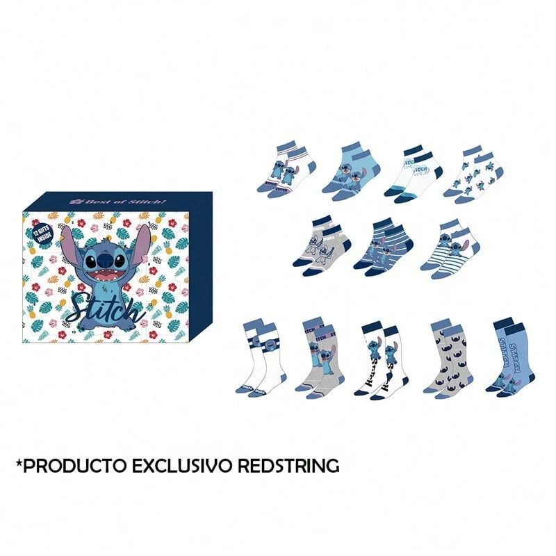 Cerdá Advent Calendar/Gift Box Stitch Socks Size: 35/41 - Blue - View 1