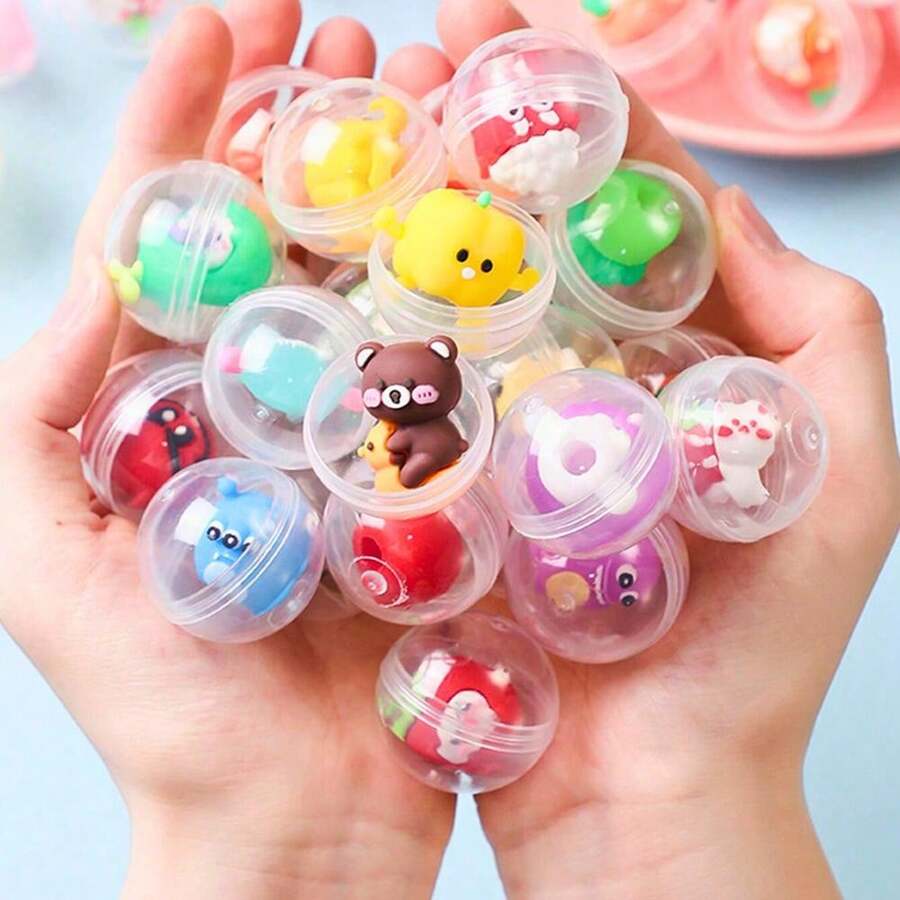 50pcs Capsule Dolls Ball, Mini Round Cute Capsule, Perfect Party Favors,Treasure Box Classroom Prizes,Bag Filler,Claw Machine Prizes, Mini Gumball Machine, Celebration Giveaways And Mystery Rewards, Back To School, Autumn Decor, Fall Decor, Halloween Decor, Halloween Decorations, Christmas Decorations,Mystery Gifts, Birthday Gifts, Holiday Gifts, Gifts,Graduation Gifts, Home Decor - 彩色 - 查看 1