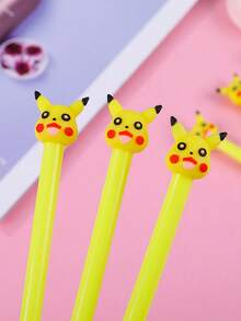 قلم كرتوني كيوت بتصميم بيكاتشو، قلم توقيع كيوت هدية مكتبية، قلم توقيع