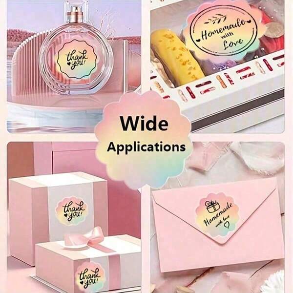 Gradient Color Round Thermal Labels, 50mm/2in Circle Thermal Stickers, Compatible With Phomemo M110/M221/M220/M120 And Other Portable Label Printers, Waterproof Paper Material Christmas Gift