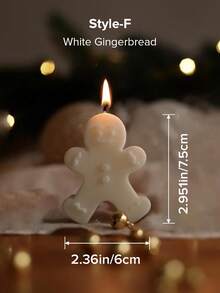 1 pieza Paquete de velas navideñas hechas a mano, que incluye campana, árbol de Navidad giratorio, copos de nieve, hombre de jengibre, alce, castillo, cascanueces, vela decorativa para ambiente, decoración de habitación, regalos de Halloween, regalos de Navidad, regalos para mejores amigos, regalos de graduación, regalos de cumpleaños, regalos de boda, regalos del Día de la Madre, regalos para amantes, regalos para mujeres, niñas, regalos de boda, recuerdos de boda, decoración del hogar, decoraciones de cumpleaños, aroma a pera inglesa y freesia, decoraciones navideñas