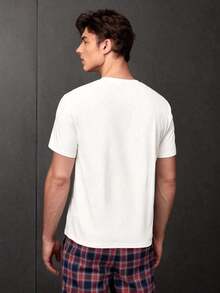 Hombres Camiseta con estampado de dibujos animados - Albaricoque - Ver 5