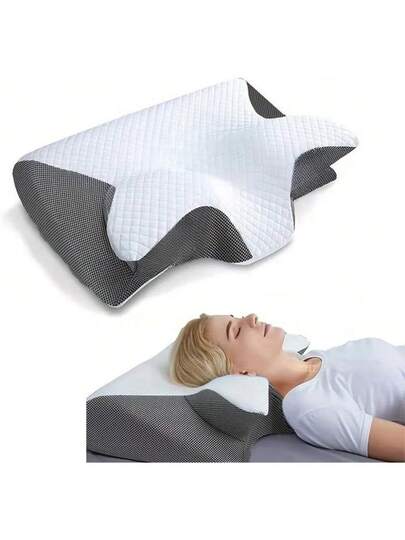 Memory Foam Pillows Cooling Kussen Neck Support, Adjustable Cervical Cozy Sleeping, Odorless Ergonomic Contour Pillows, Bed Side Back Stomach Sleeper