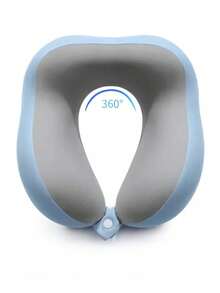 U-Shaped Memory Foam Neck Pillow, With/Without Storage Box, Multiple Styles Available, Portable Travel Nap Pillow, Slow Rebound Neck Pillow, Office Nap Essential, Airplane Travel Neck Pillow, Removable And Washable, Comes With Storage Bag, Travel Essential, Travel Accessories, Vacation, Summer Holiday, Back To School Season