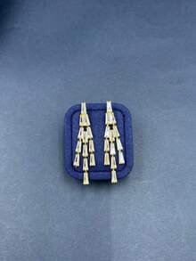 1 Set Women's Luxury Jewelry Set, Teardrop Cubic Zirconia + New Style Rhinestone, Suitable For Evening Gala, Wedding, Party, Daily Wear