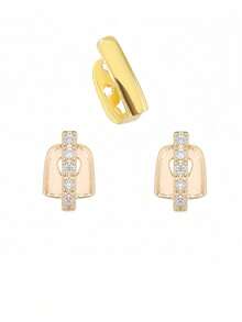 1 szt./zestaw jednorzędowych, gładkich, pionowych grilli na zęby z cyrkonii sześciennej w kolorze różowego złota/srebra/złota, unisexowa, regulowana biżuteria na imprezę hip-hopową, prezent, europejskie i amerykańskie wnęki na zęby, wydrążone złote zęby, hip-hop, rap, spersonalizowane, pozłacane akcesoria do protez na Halloween (dostawa losowa)