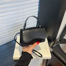 迷你前卫女士手提包，适合口红、香水、儿童 - 黑色 - 查看 11