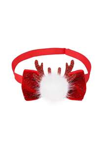 1 件圣诞限量版宠物领结，红色带有圣诞元素，迷你可爱领带适合宠物圣诞节，创意狗狗配饰，手工制作印刷差异属于正常现象，不影响使用 - 紅色 - 查看 22