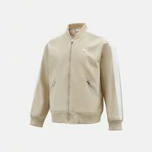 Puma Abrigo acolchado ligero con cinta retro unisex - Beis - Ver 1