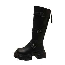 Women Over-The-Knee Boots - Black - View 7