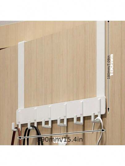 浴室带挂钩毛巾架，易于安装，无需打孔，金属门上挂钩，毛巾架，门上挂钩，适用于卧室、宿舍、衣架、浴室装饰和淋浴配件、家居必需品、整理和储存