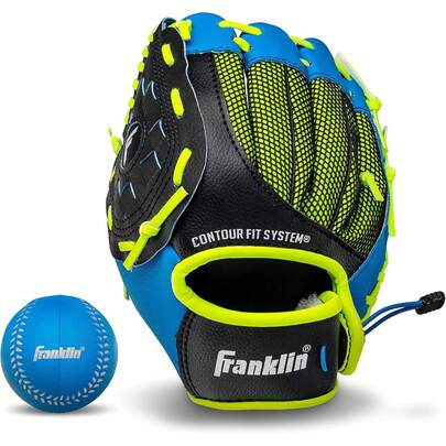 Guante de Teeball - Guante de Campo para Jóvenes de Mano Izquierda y Derecha - Neo-Grip - Guante de Béisbol de Cuero Sintético - 9.0 Pulgadas - Guante Listo para Jugar con Pelota