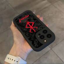 Fundas Anti-Caída de TPU Suave para iPhone 16, 15, 14, 13, 12, 11 Pro Max Mini XR XS X 7 Plus - Diseño Anime Caliente Berserks Comics - Color mezclado 1 - Ver 6