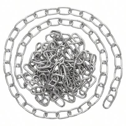 304 Stainless Steel Chain, Heavy Duty Chain, Hanging Chain, Billboards, Doorplates, Lighting Chains, Chair Length: 2m 6.56feet, Thickness: 2mm 0.08inch