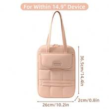手提包多功能笔记本电脑包兼容13.3 14 14.9英寸笔记本兼容Macbook Air Pro 13.3 14 iPad Air Pro商务通勤简约手提包