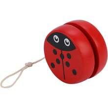 Dioche YoYo con Cuerda, patrón de Dibujos Animados Lindo Juguete de Pelota de yoyo para Principiantes de, Juguete de enseñanza de educación temprana para niños Escarabajo - 1 - Ver 7