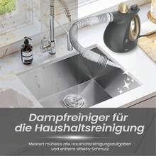 SUPERLEX Handheld Steam Cleaner, Power 1050W, Fast Heating, Equipped With 9 Accessories, With Lock And Protective Cover, Portable Steam Cleaner, Suitable For Carpets, Cars, Floors, Windows And Sofas - Phích cắm loại F của EU (220-240V) - Xem 7