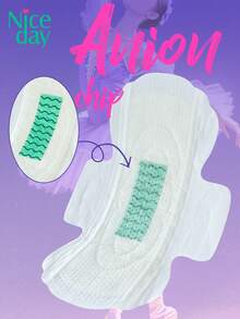 Niceday 48pcs/6packs, 285mm Negative Ion Sanitary Pads, Overnight Panty Liners, Ultra-Thin Period Pads, Soft Menstrual Pads, Super Absorbent, Extra Dry, Leak-Proof, Breathable, Non-Irritating, Comfortable For Intimate Area