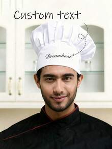 Customizable Chef Hat, Dust-Proof Hat, Adjustable Kitchen Cooking Cap, Suitable For Bakeries, Cafes, Dessert Shops, Restaurants, Kitchens And Other Workplaces, Washable And Reusable, Dust-Proof And Comfortable, Suitable For Catering, Baking, Workshops, Parties And Home Activities, Catering Service Cap With Elastic Strap, Oil-Proof Hair Net, Short Brim.