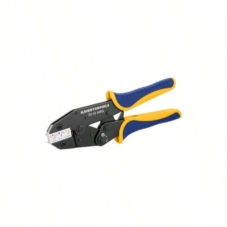 Crimping Heat Shrink Connectors - AWG 22 - 10 Ratchet Wire Terminal Crimper - Ratcheting Crimper Tools - Available Insulated Nylon Connectors And Electrical Wire Connectors - 8327 - 用於熱縮連接器 - 查看 1