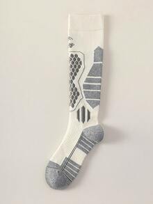 1双女士加厚羊毛雪地袜，运动袜，保暖防滑，多种颜色可选，时尚舒适