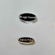 10/30pcs Customized Acrylic Brand Labels, Laser Engraved Clothing Tags - Multicolor - View 4
