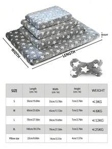 Warm & Comfortable Pet Bed, Super Soft & Elastic Flannel Cat/Dog Nest Mat With Non- Bottom, Removable & Washable, Multiple Colors & Sizes Suitable For Small, Medium & Large Pets - Multicolor - View 4