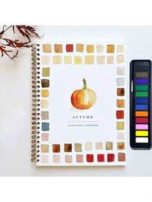 Watercolor Workbook, Lex Watercolor Workbook, Beginner-Friendly Birds Watercolor Workbooks, 12 Colors Watercolor Paint Set With Paint Brush,Mother's Day,Mom's Gift,Back To School,School Supplies