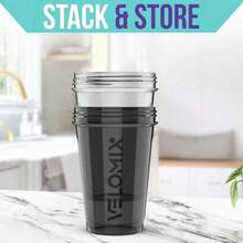 2 Pack 20oz Shaker Bottles With Stainless Steel Balls Leakproof Odor Resistant For Protein Smoothies Gym Travel Halloween Fitness Gift - 黑色/透明 - 查看 6