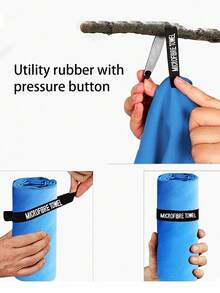 Double-Sided Fleece Quick-Dry Towel, Ultra-Fine Fiber Sports & Fitness Towel, Portable Absorbent Yoga & Swimming Towel - Multicolor - View 5