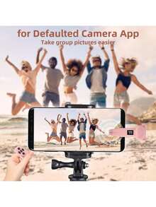 Remote Page Turner, Compatible With Kindle Paperwhite Oasis Kobo E-Readers, Camera Remote With Video Recording Function, Compatible With IPad And Android Tablets (Pink), Suitable For Summer Vacation, Travel, Portable Camera Shutter, Travel Camera Remote, Smartphone Remote Control