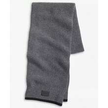 Cole Haan Men's Waffle-Knit Scarf |  | Men Scarves - Gray - View 1