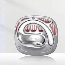 HTC Auriculares Bluetooth NE30, batería de larga duración, ajuste cómodo, iluminación multicolor, calidad de sonido nítida, portátiles, color blanco