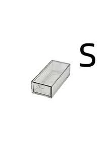 1pc Mini Multi-Size Transparent Acrylic Desktop Drawer Dustproof Stationery Organizer Box, Suitable For Bedroom, Office, Cosmetics Storage