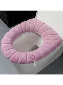 1pc Universal Toilet Seat Mat, Thickened Bathroom Toilet Seat Cover Pad, Washable Bathroom Decor Fall Decor - Multicolor - View 9