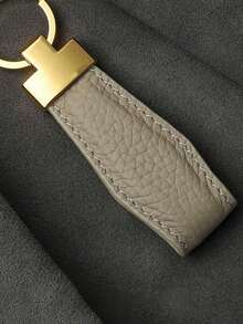 Customized Initial Keychain, Luxury Faux Leather Car Keychain, Customized Name Keychain, Men And Women'S Fashion Accessory, Single, Decorative, Climbing Hook Design, Perfect For Birthday Gifts, , Colorful, Cute, Adorable, Funny, Kawaii, Y2k, Stylish, Unisex, Casual, Custom, Personalized, Unique, Ideal Gifts For Him, Ideal Gifts Junior High School Students